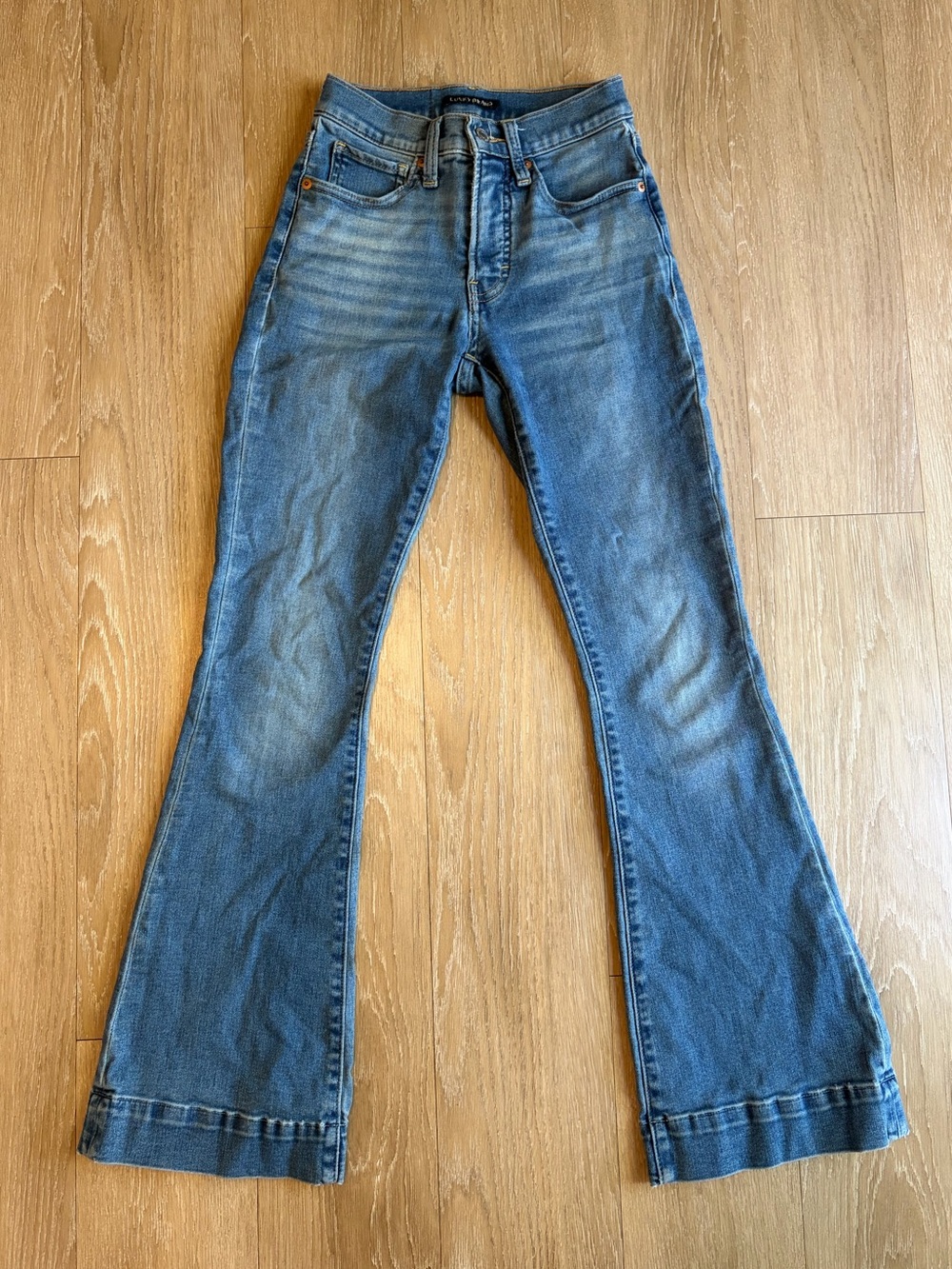 Lucky Brand Medium Wash High Rise Flare Stevie Jeans